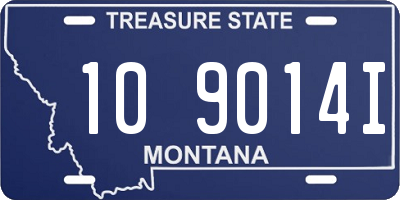 MT license plate 109014I