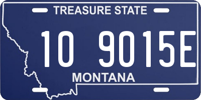 MT license plate 109015E