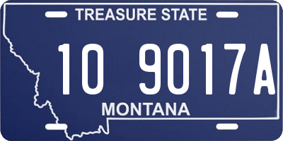 MT license plate 109017A