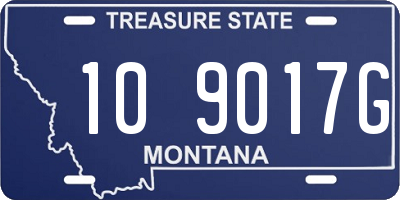 MT license plate 109017G