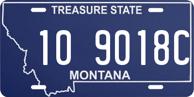 MT license plate 109018C