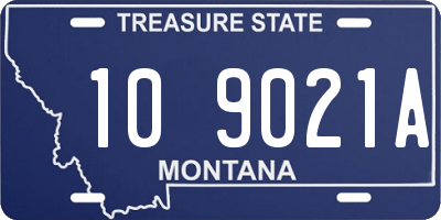 MT license plate 109021A