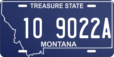 MT license plate 109022A