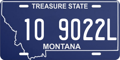 MT license plate 109022L