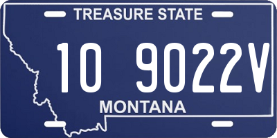 MT license plate 109022V