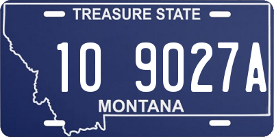 MT license plate 109027A