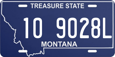 MT license plate 109028L