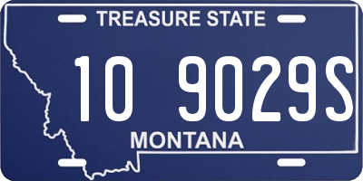 MT license plate 109029S