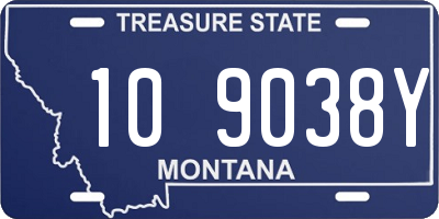 MT license plate 109038Y