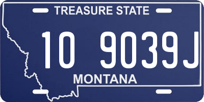 MT license plate 109039J