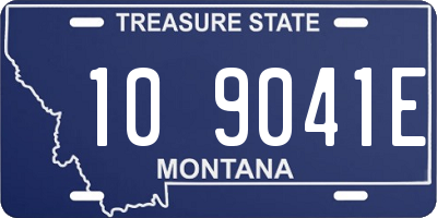 MT license plate 109041E