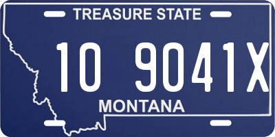 MT license plate 109041X