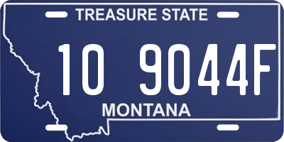 MT license plate 109044F