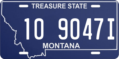 MT license plate 109047I