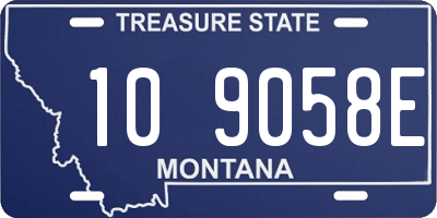 MT license plate 109058E