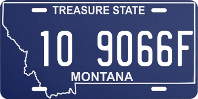 MT license plate 109066F