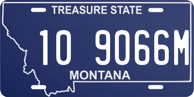 MT license plate 109066M