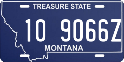 MT license plate 109066Z