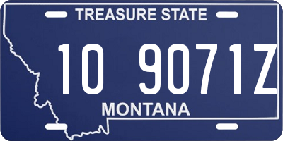 MT license plate 109071Z