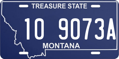 MT license plate 109073A