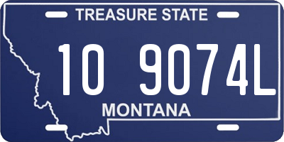 MT license plate 109074L