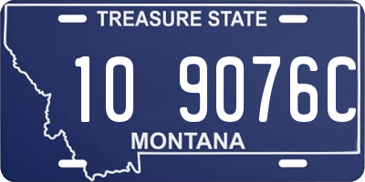 MT license plate 109076C