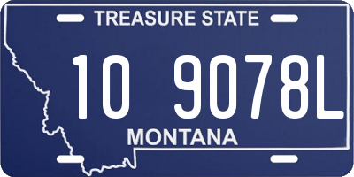 MT license plate 109078L