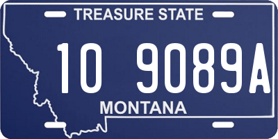 MT license plate 109089A