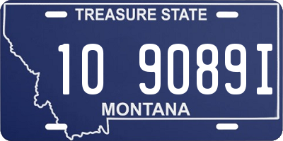 MT license plate 109089I