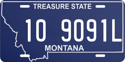 MT license plate 109091L