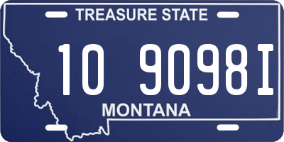 MT license plate 109098I