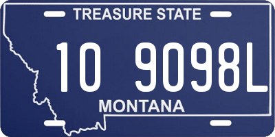 MT license plate 109098L