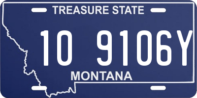 MT license plate 109106Y