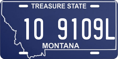 MT license plate 109109L