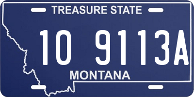 MT license plate 109113A
