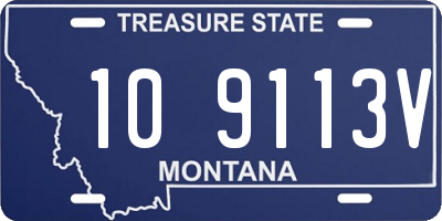 MT license plate 109113V