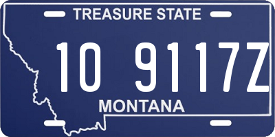 MT license plate 109117Z