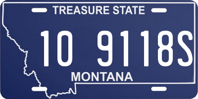 MT license plate 109118S