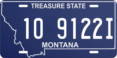 MT license plate 109122I