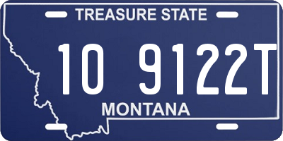 MT license plate 109122T