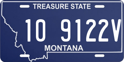 MT license plate 109122V