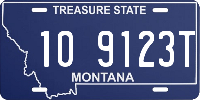 MT license plate 109123T