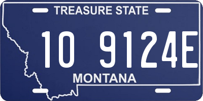 MT license plate 109124E