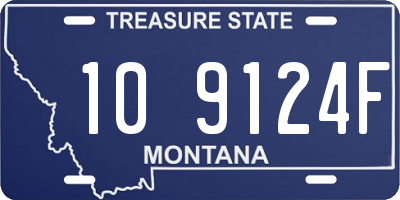 MT license plate 109124F