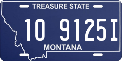 MT license plate 109125I