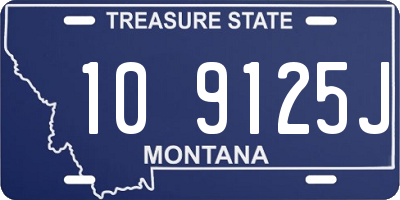 MT license plate 109125J