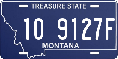 MT license plate 109127F