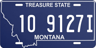 MT license plate 109127I