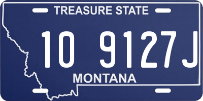 MT license plate 109127J