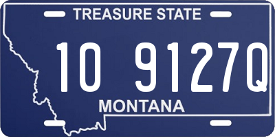 MT license plate 109127Q